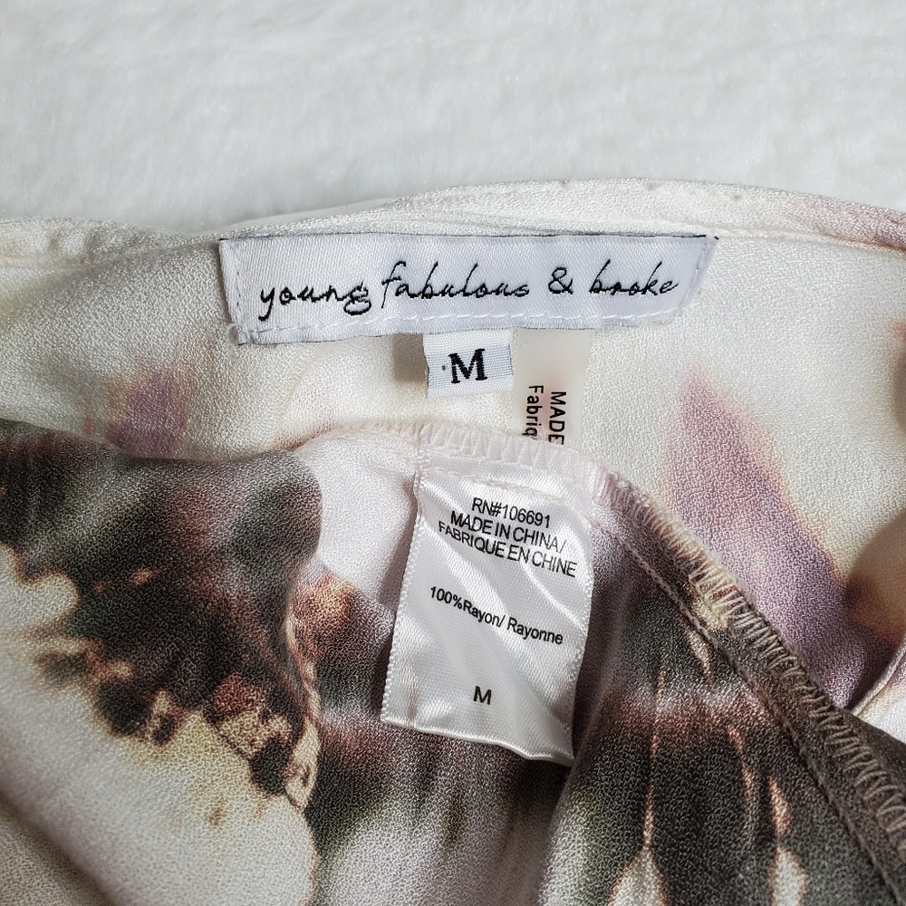 Young Fabulous & Broke Jillian Dress Mauve Harvest Size M NWT - Picture 11 of 12